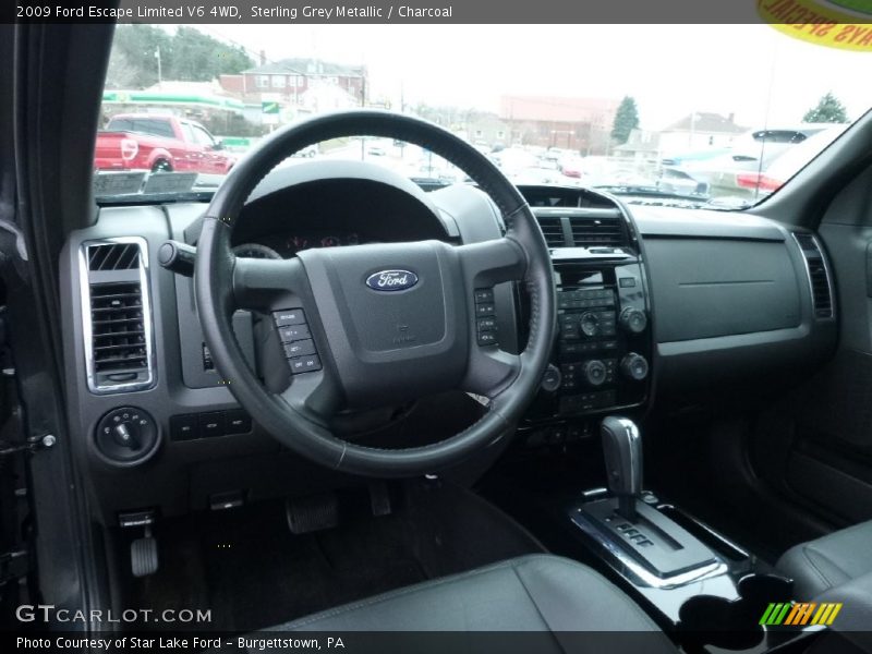 Sterling Grey Metallic / Charcoal 2009 Ford Escape Limited V6 4WD