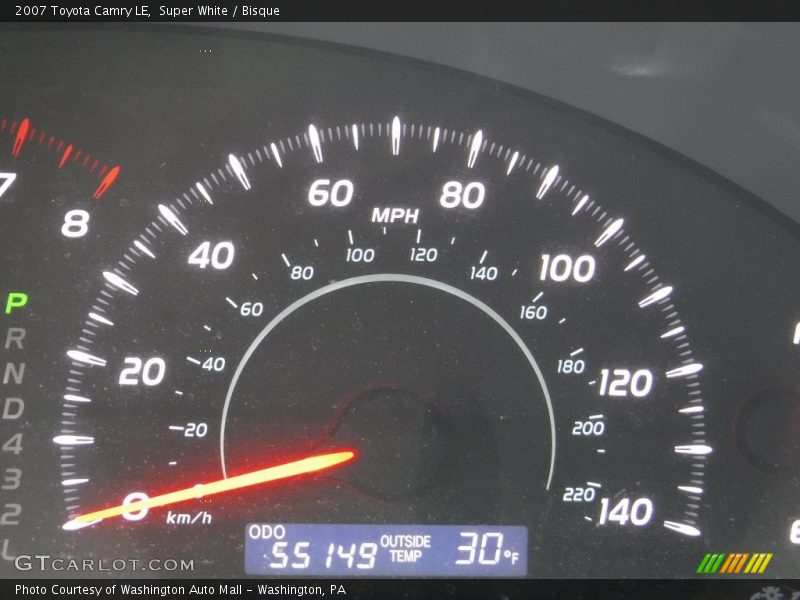 Super White / Bisque 2007 Toyota Camry LE