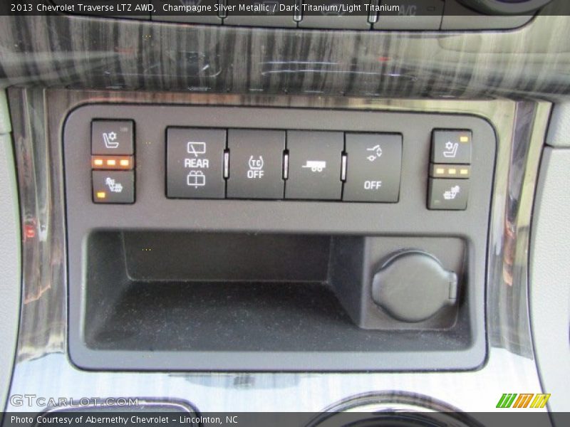 Champagne Silver Metallic / Dark Titanium/Light Titanium 2013 Chevrolet Traverse LTZ AWD