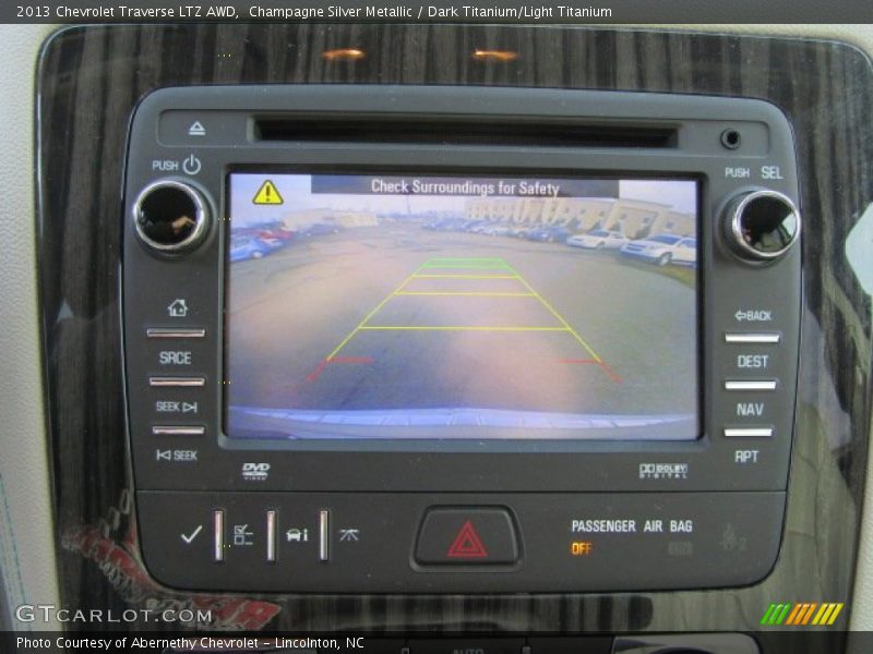Champagne Silver Metallic / Dark Titanium/Light Titanium 2013 Chevrolet Traverse LTZ AWD