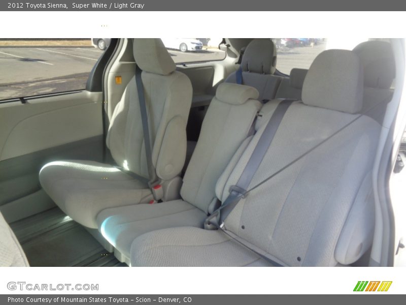Super White / Light Gray 2012 Toyota Sienna