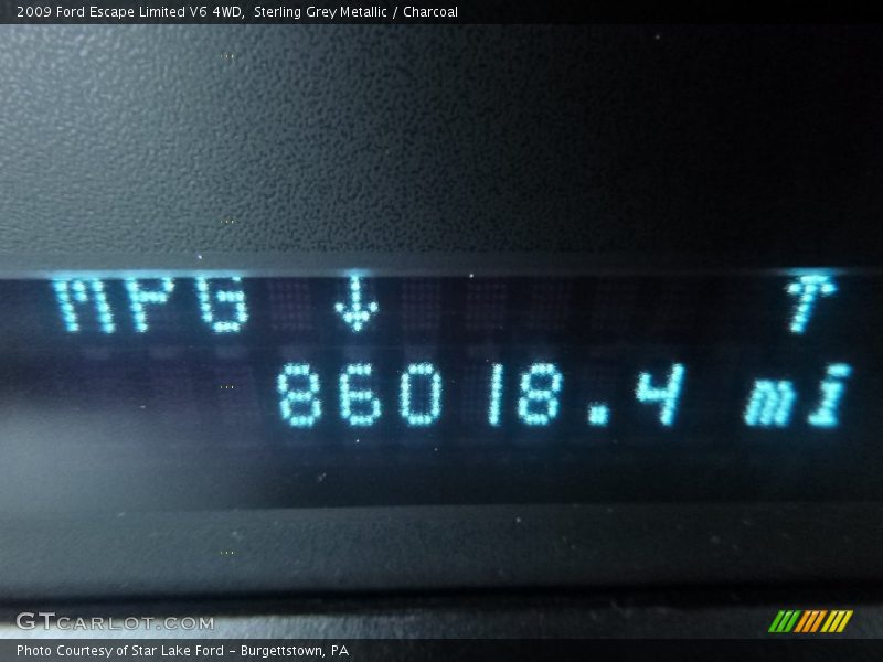 Sterling Grey Metallic / Charcoal 2009 Ford Escape Limited V6 4WD