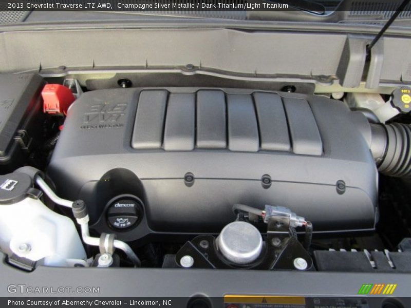 Champagne Silver Metallic / Dark Titanium/Light Titanium 2013 Chevrolet Traverse LTZ AWD