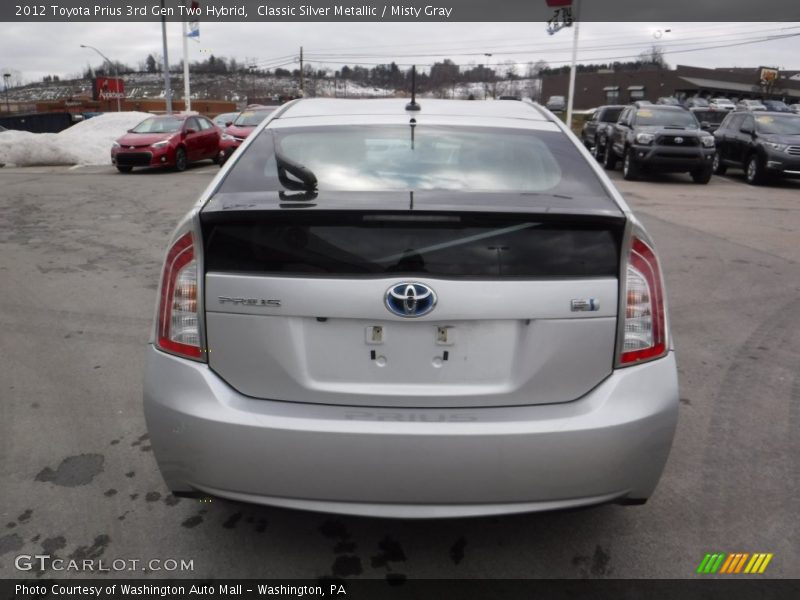 Classic Silver Metallic / Misty Gray 2012 Toyota Prius 3rd Gen Two Hybrid