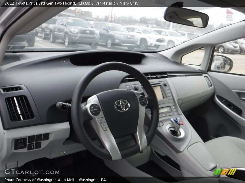 Classic Silver Metallic / Misty Gray 2012 Toyota Prius 3rd Gen Two Hybrid