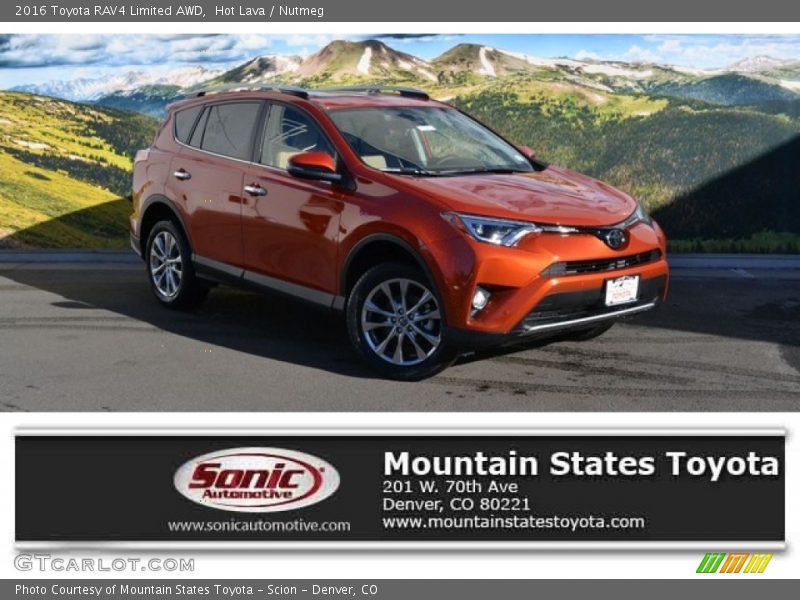 Hot Lava / Nutmeg 2016 Toyota RAV4 Limited AWD