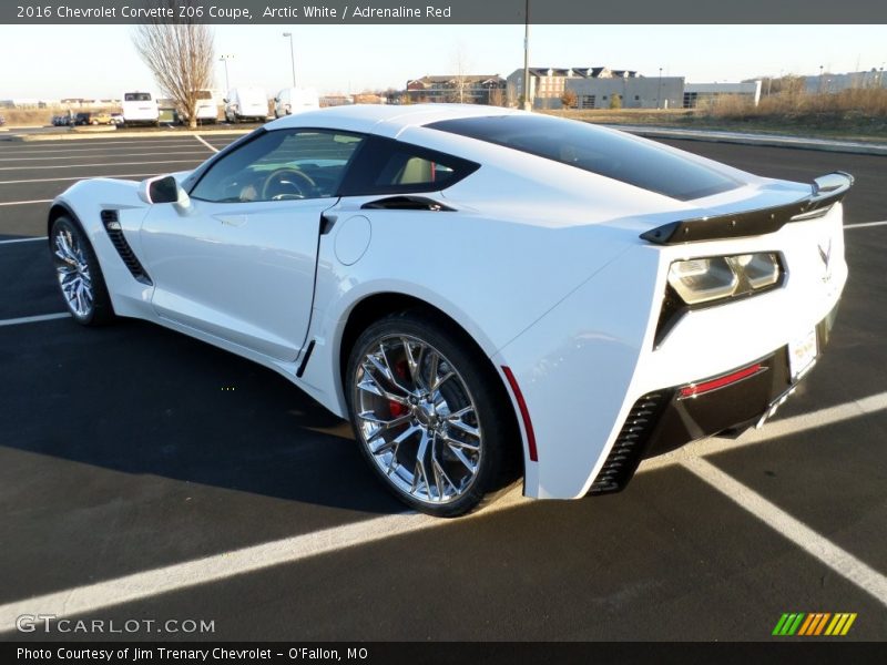Arctic White / Adrenaline Red 2016 Chevrolet Corvette Z06 Coupe