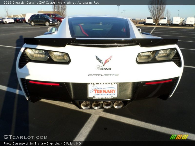 Arctic White / Adrenaline Red 2016 Chevrolet Corvette Z06 Coupe