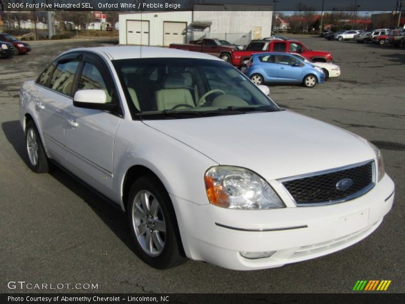 Oxford White / Pebble Beige 2006 Ford Five Hundred SEL