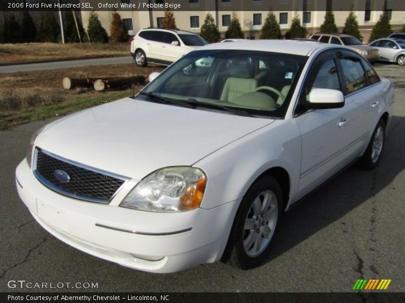 Oxford White / Pebble Beige 2006 Ford Five Hundred SEL