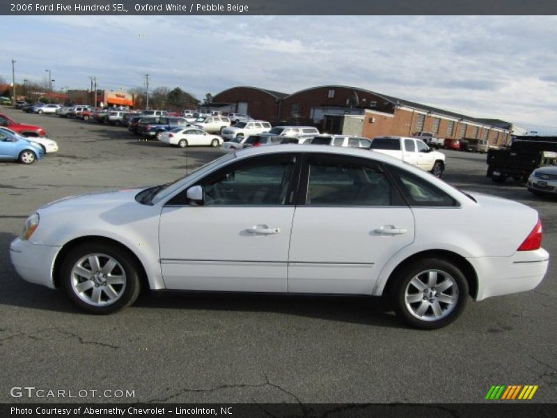 Oxford White / Pebble Beige 2006 Ford Five Hundred SEL
