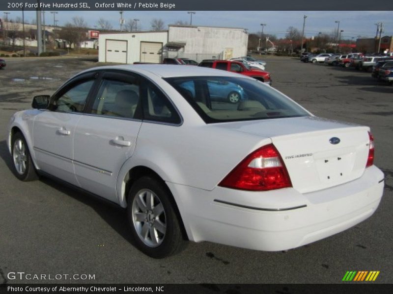Oxford White / Pebble Beige 2006 Ford Five Hundred SEL