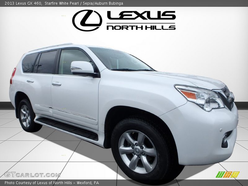 Starfire White Pearl / Sepia/Auburn Bubinga 2013 Lexus GX 460