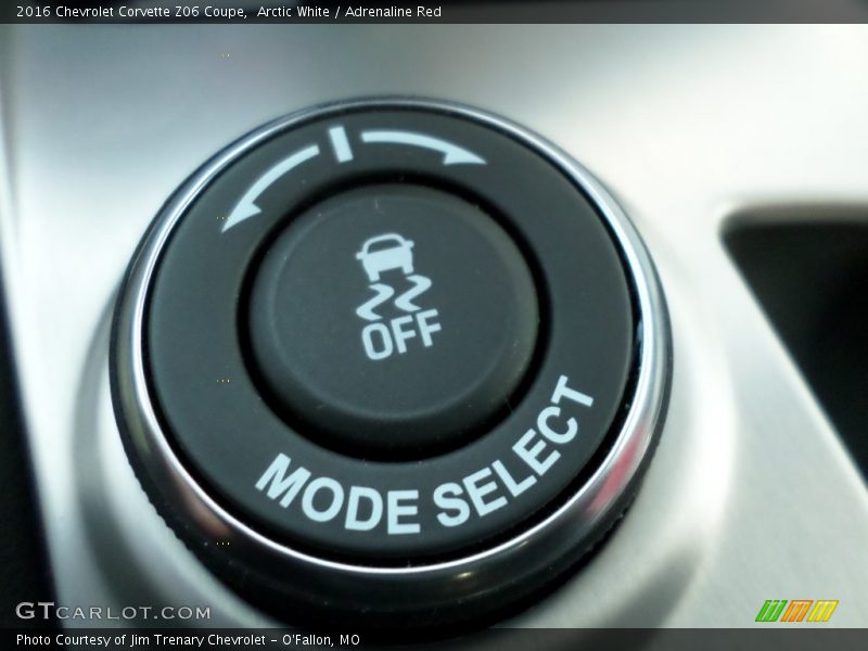 Controls of 2016 Corvette Z06 Coupe