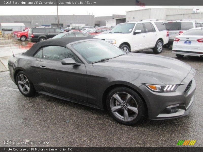 Magnetic Metallic / Ebony 2015 Ford Mustang V6 Convertible