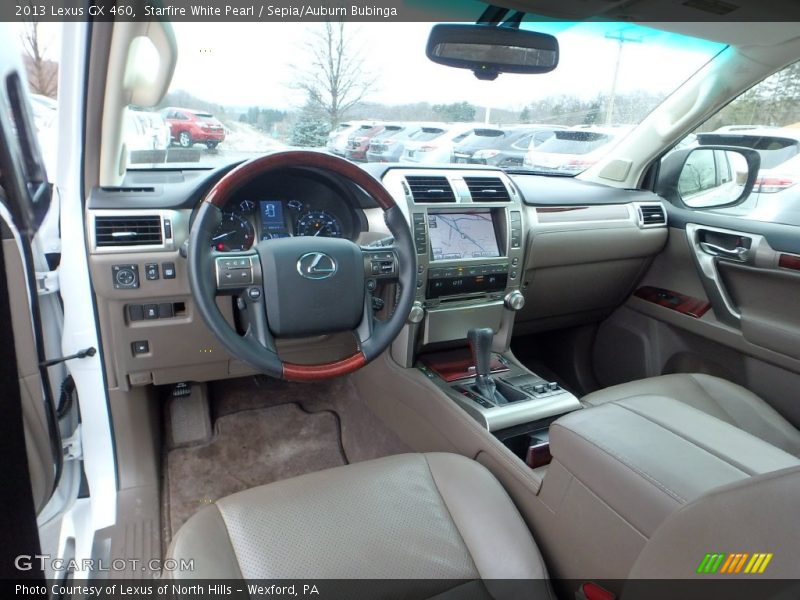 Starfire White Pearl / Sepia/Auburn Bubinga 2013 Lexus GX 460