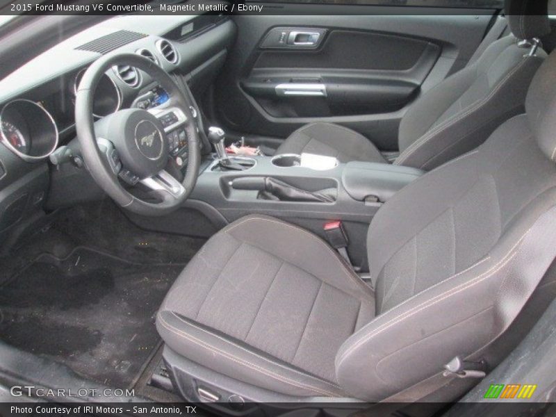 Magnetic Metallic / Ebony 2015 Ford Mustang V6 Convertible
