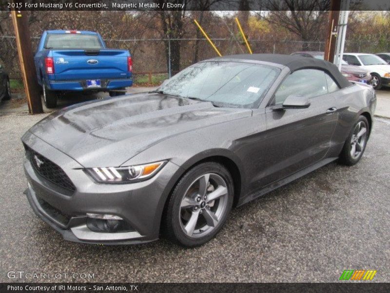 Magnetic Metallic / Ebony 2015 Ford Mustang V6 Convertible