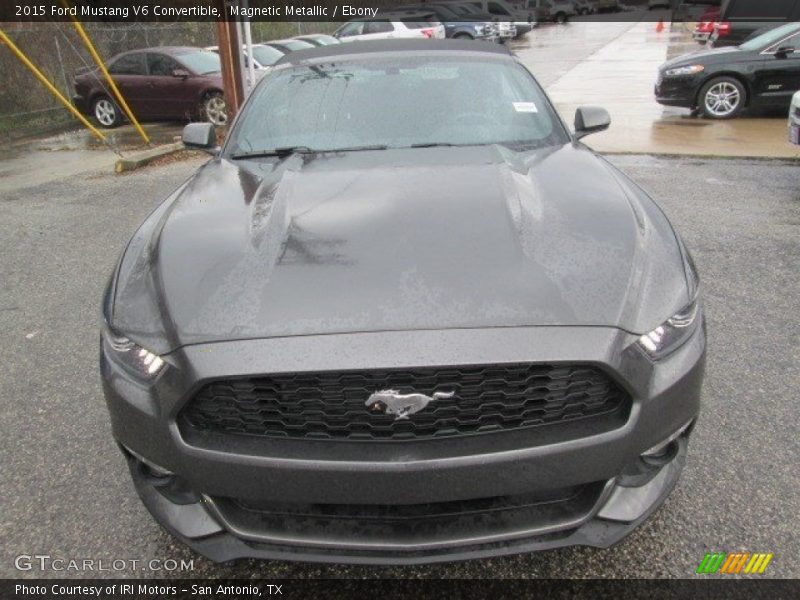 Magnetic Metallic / Ebony 2015 Ford Mustang V6 Convertible