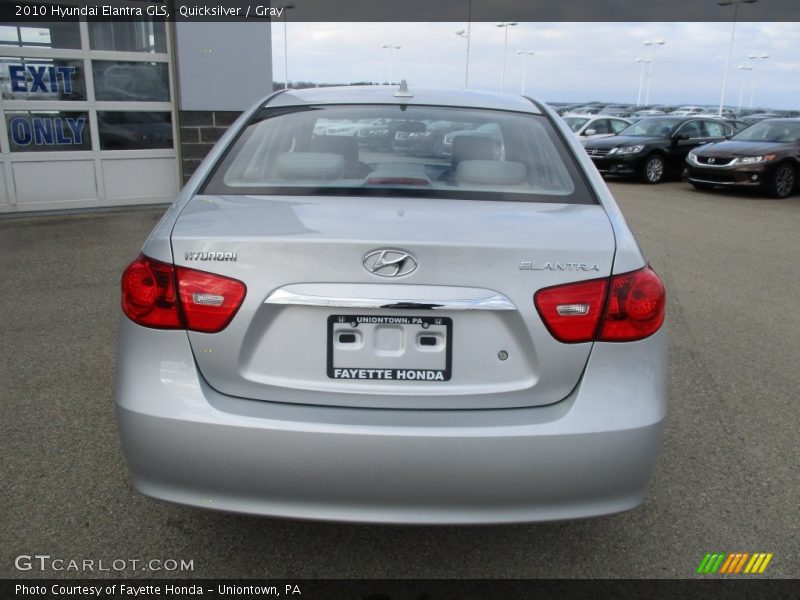 Quicksilver / Gray 2010 Hyundai Elantra GLS