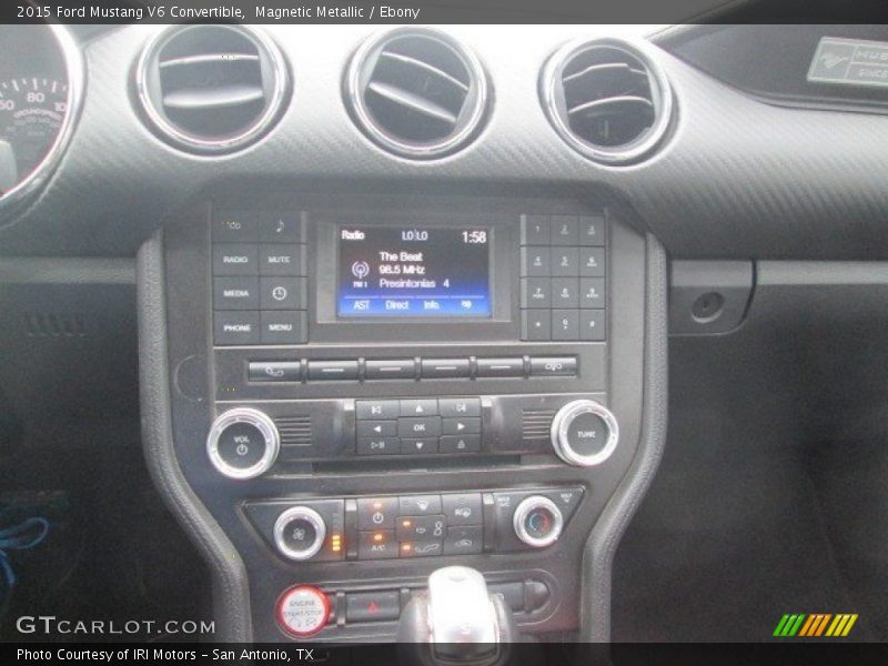 Magnetic Metallic / Ebony 2015 Ford Mustang V6 Convertible