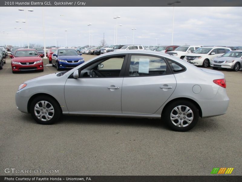 Quicksilver / Gray 2010 Hyundai Elantra GLS