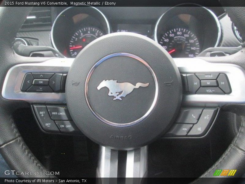 Magnetic Metallic / Ebony 2015 Ford Mustang V6 Convertible