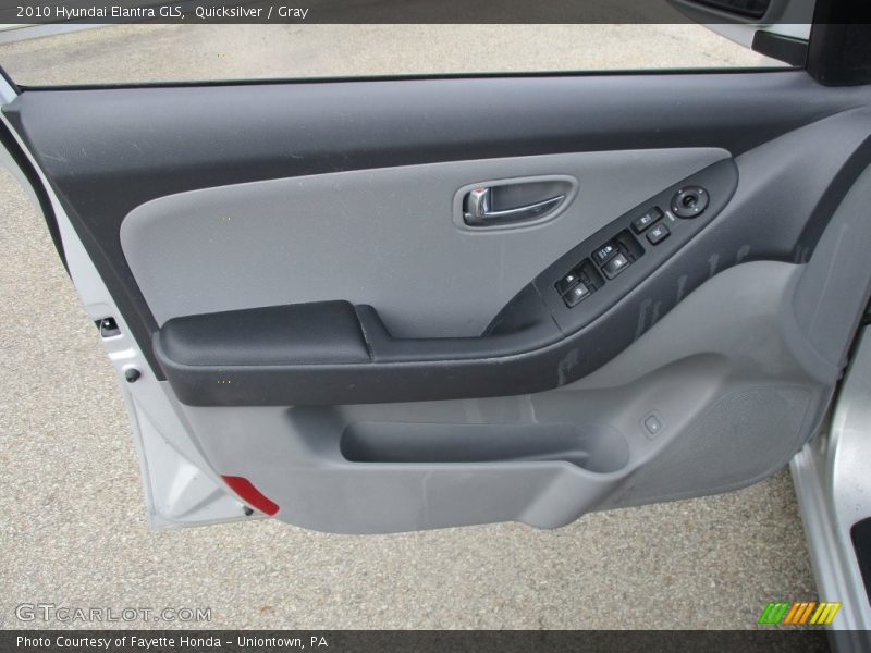 Quicksilver / Gray 2010 Hyundai Elantra GLS