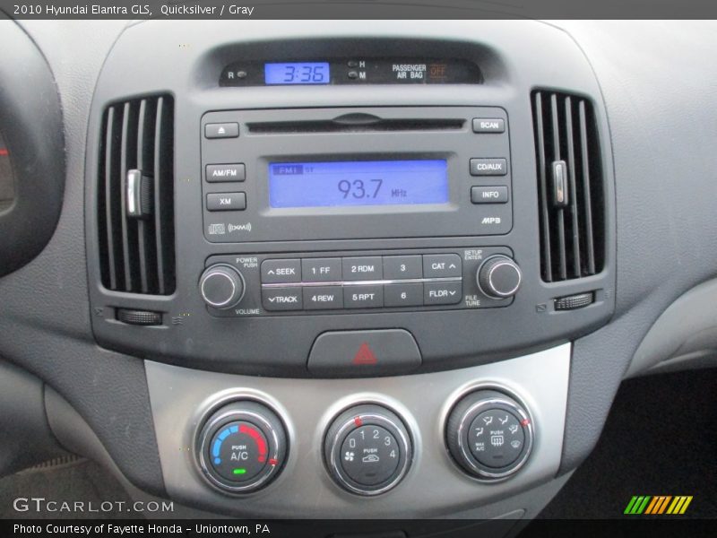 Quicksilver / Gray 2010 Hyundai Elantra GLS