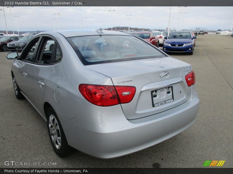 Quicksilver / Gray 2010 Hyundai Elantra GLS