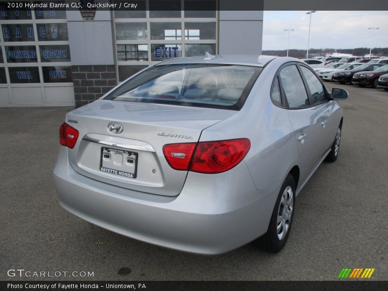 Quicksilver / Gray 2010 Hyundai Elantra GLS