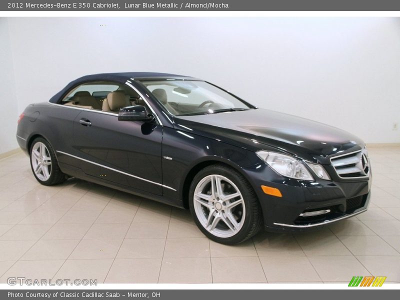 Lunar Blue Metallic / Almond/Mocha 2012 Mercedes-Benz E 350 Cabriolet