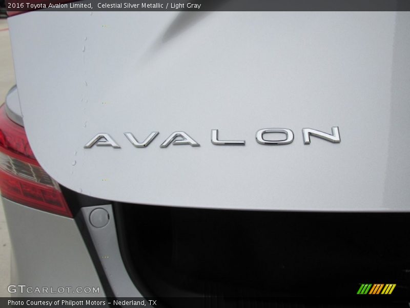 Celestial Silver Metallic / Light Gray 2016 Toyota Avalon Limited