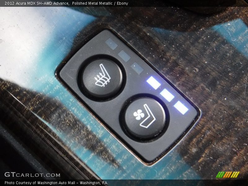 Polished Metal Metallic / Ebony 2012 Acura MDX SH-AWD Advance