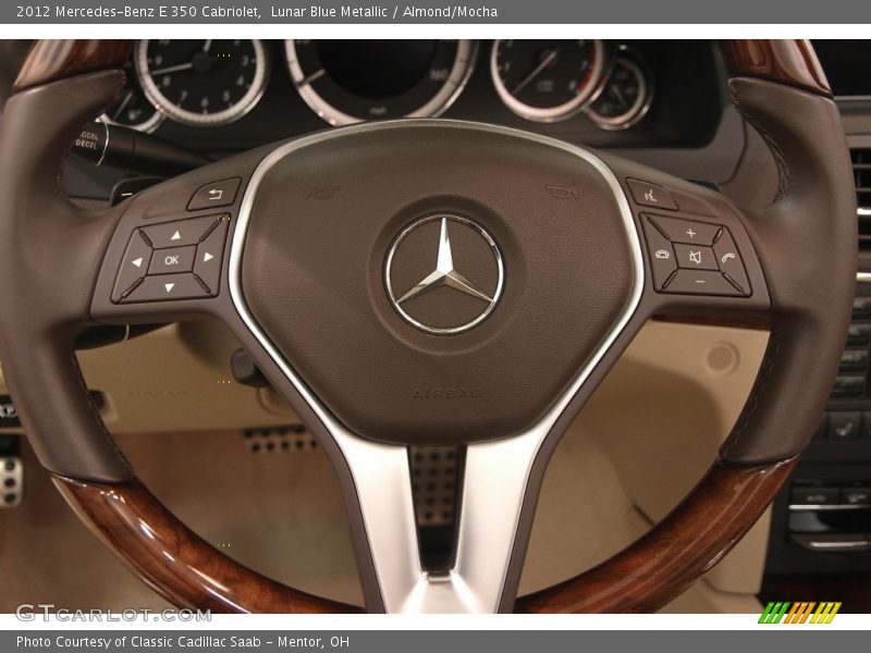 Lunar Blue Metallic / Almond/Mocha 2012 Mercedes-Benz E 350 Cabriolet