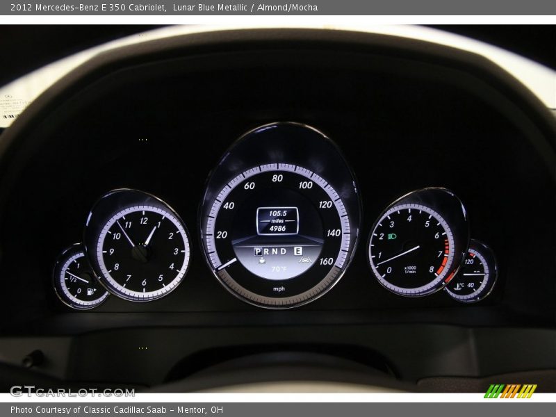 Lunar Blue Metallic / Almond/Mocha 2012 Mercedes-Benz E 350 Cabriolet