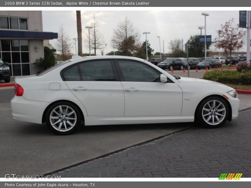 Alpine White / Chestnut Brown Dakota Leather 2009 BMW 3 Series 328i Sedan