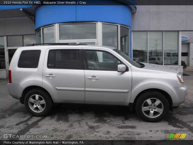 Alabaster Silver Metallic / Gray 2010 Honda Pilot EX 4WD