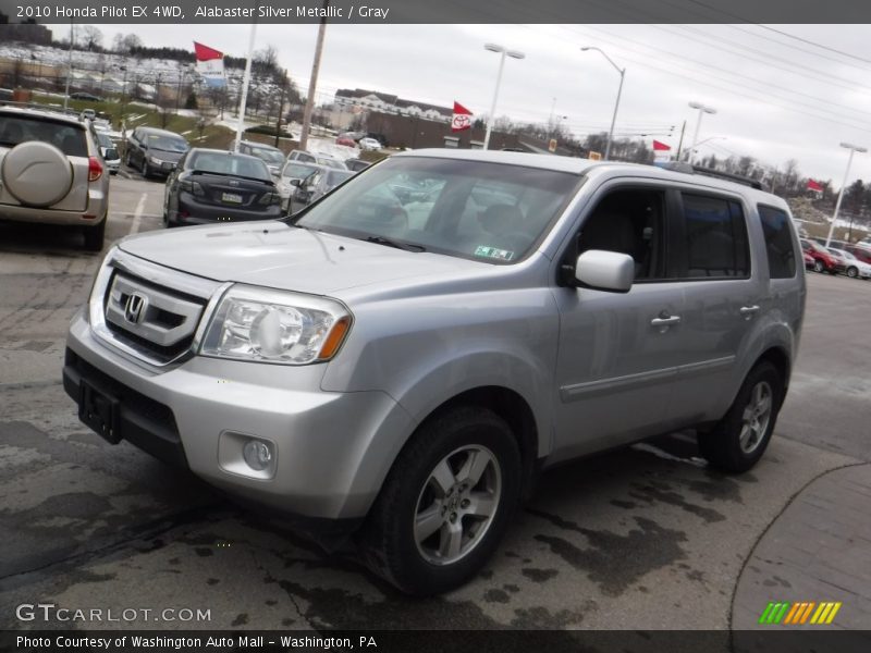 Alabaster Silver Metallic / Gray 2010 Honda Pilot EX 4WD