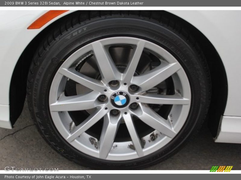 Alpine White / Chestnut Brown Dakota Leather 2009 BMW 3 Series 328i Sedan