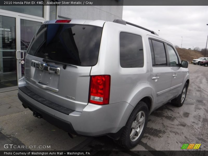 Alabaster Silver Metallic / Gray 2010 Honda Pilot EX 4WD