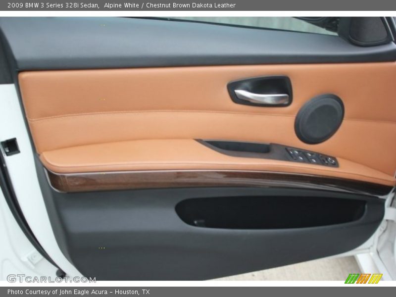Alpine White / Chestnut Brown Dakota Leather 2009 BMW 3 Series 328i Sedan