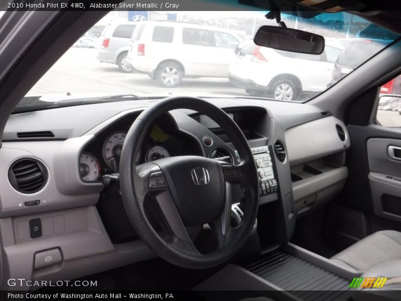 Alabaster Silver Metallic / Gray 2010 Honda Pilot EX 4WD
