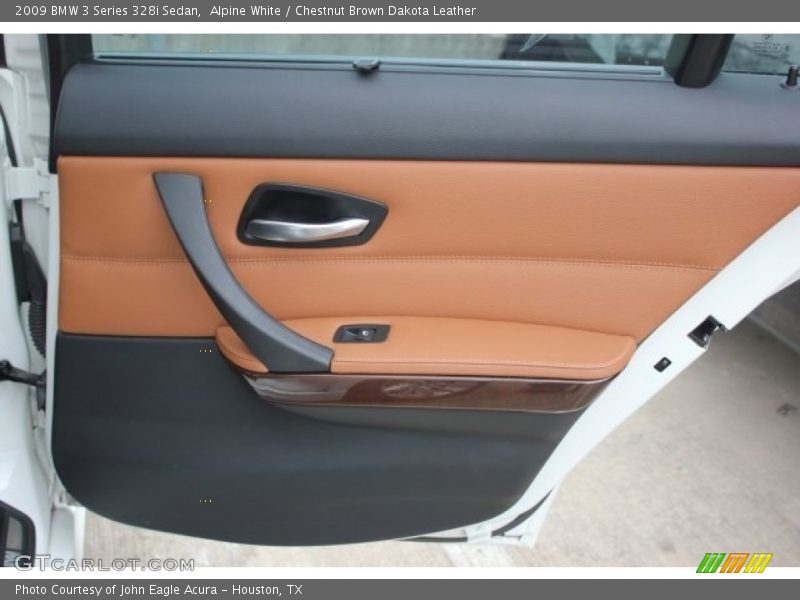 Alpine White / Chestnut Brown Dakota Leather 2009 BMW 3 Series 328i Sedan