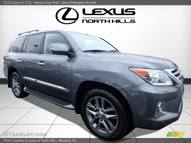 Nebula Gray Pearl / Black/Mahogany Accents 2013 Lexus LX 570