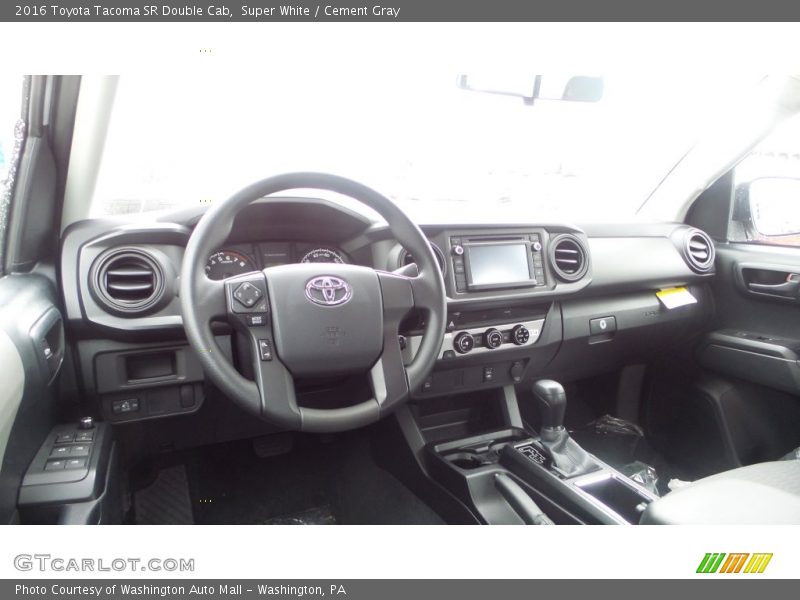 Super White / Cement Gray 2016 Toyota Tacoma SR Double Cab