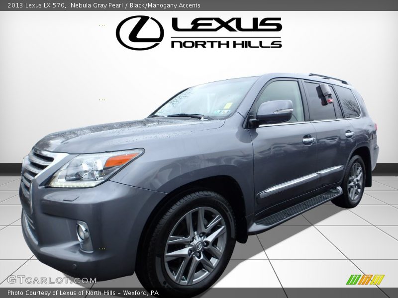 Nebula Gray Pearl / Black/Mahogany Accents 2013 Lexus LX 570