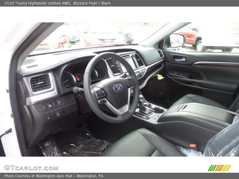 Blizzard Pearl / Black 2016 Toyota Highlander Limited AWD