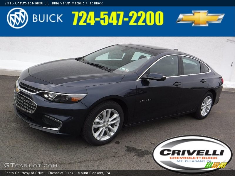 Blue Velvet Metallic / Jet Black 2016 Chevrolet Malibu LT