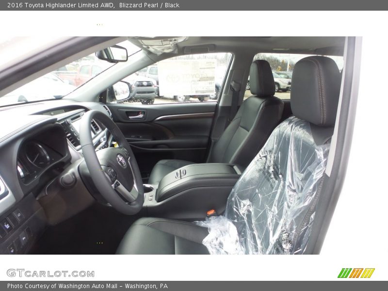 Blizzard Pearl / Black 2016 Toyota Highlander Limited AWD